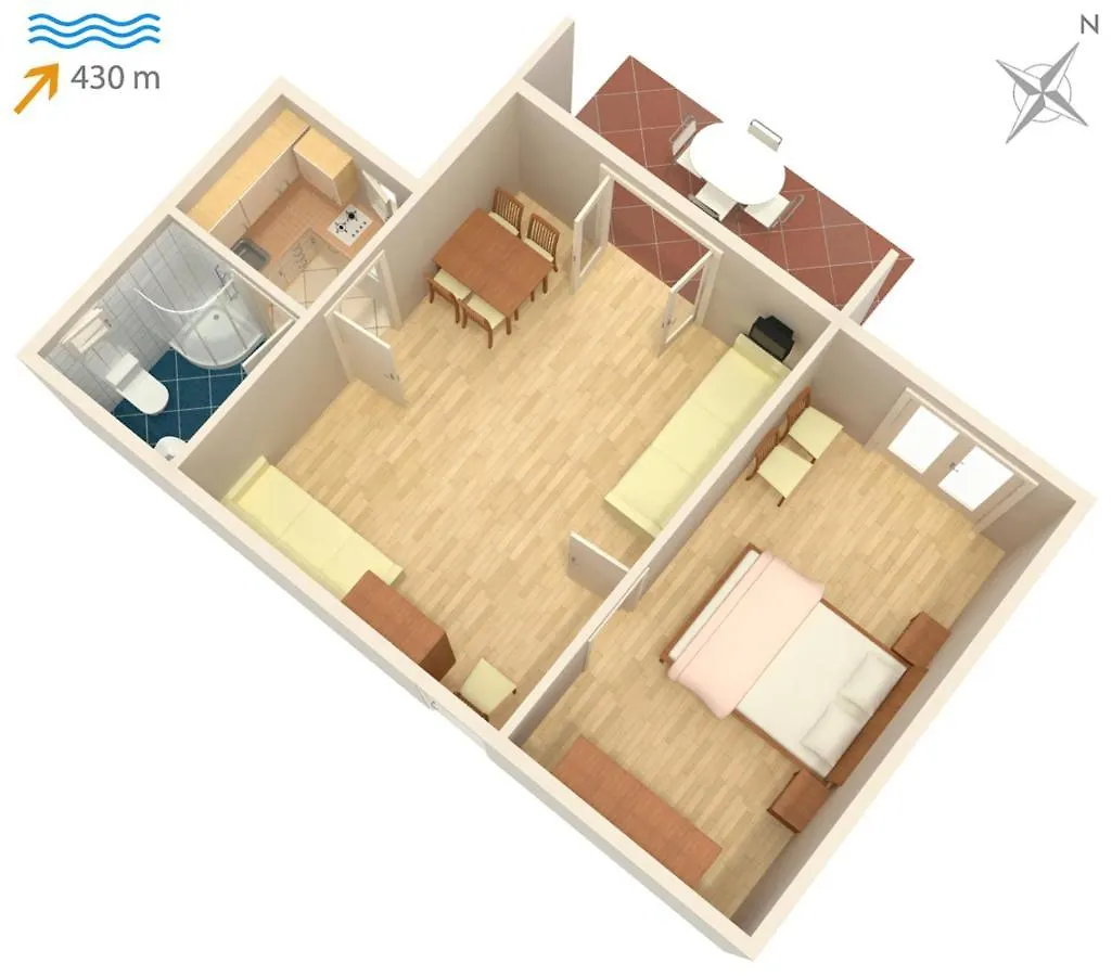 Apartment Vantacici 5313C Malinska